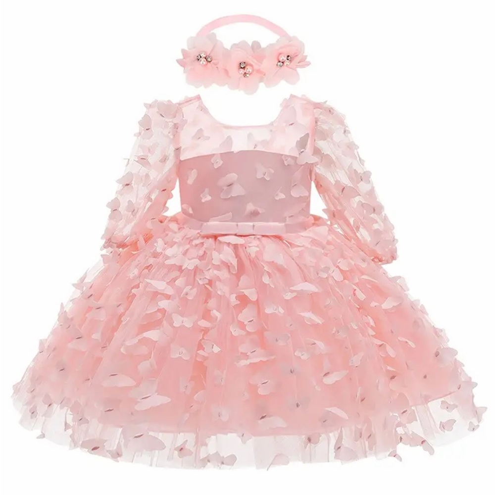 Floral Pink Kids Costume Dress